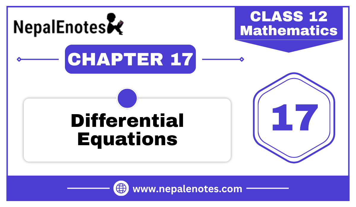 Class 12 Mathematics  DIFFERENTIAL EQUATIONS Notes