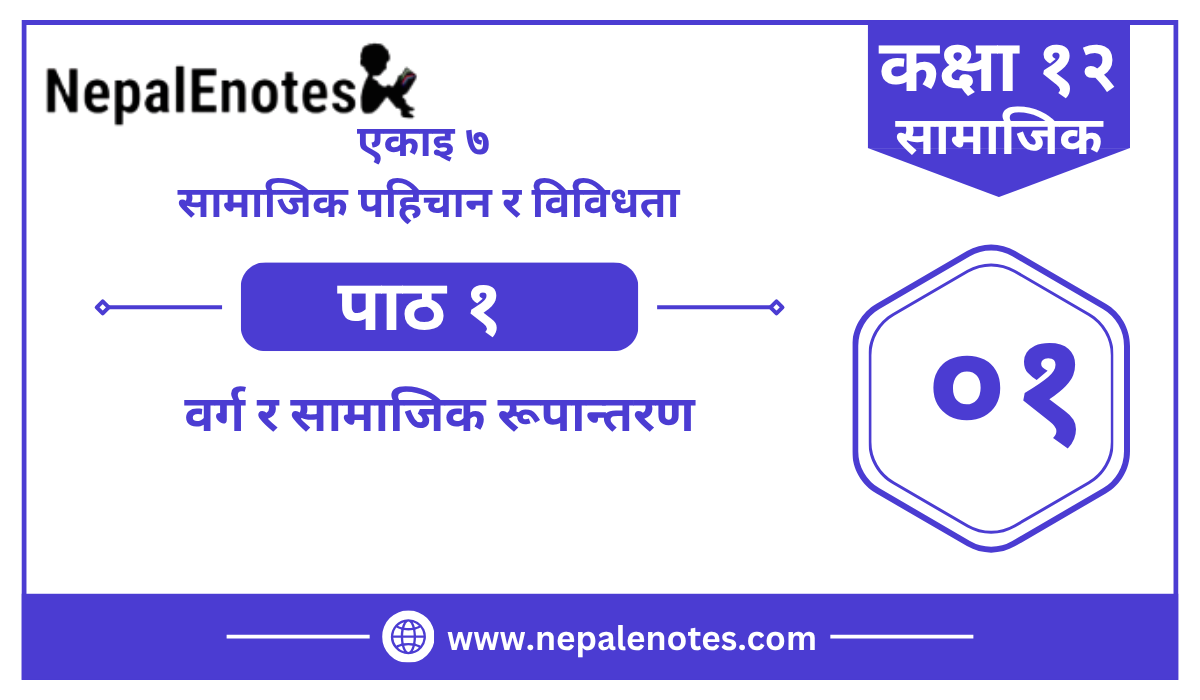 Class 12 Social एकाइ ७  पाठ १  Notes