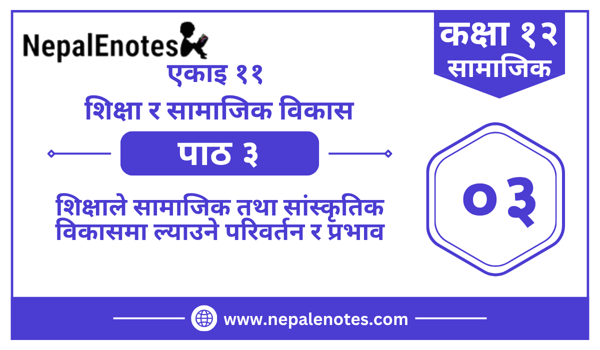 Class 12 Social एकाइ ११  पाठ ३   Notes