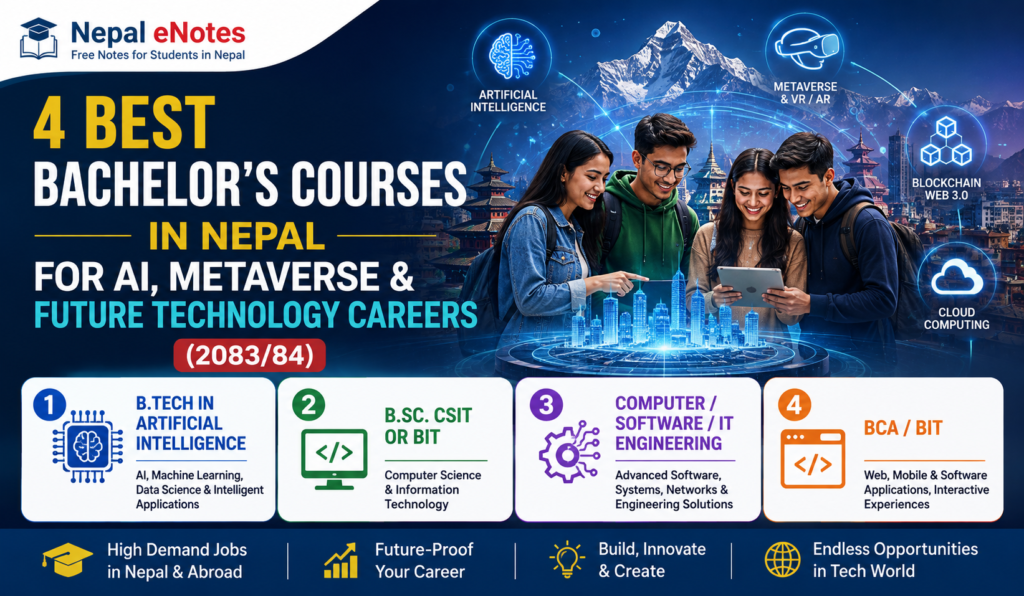 4 Best Bachelor’s Courses in Nepal for AI, Metaverse & Future Technology Careers (2083/84)