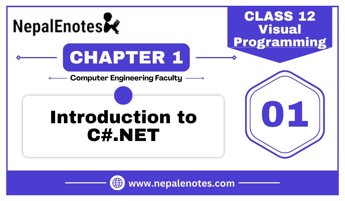 Class 12 | Unit 1 | Introduction to C#.NET | Visual Programming Notes
