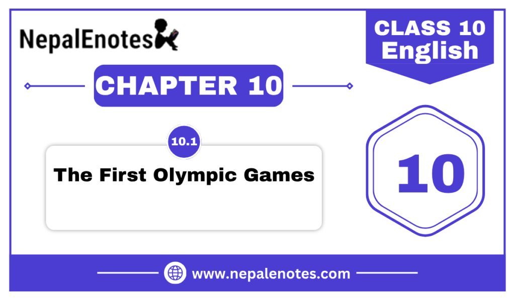The First Olympic Games | Unit 10.1 | English