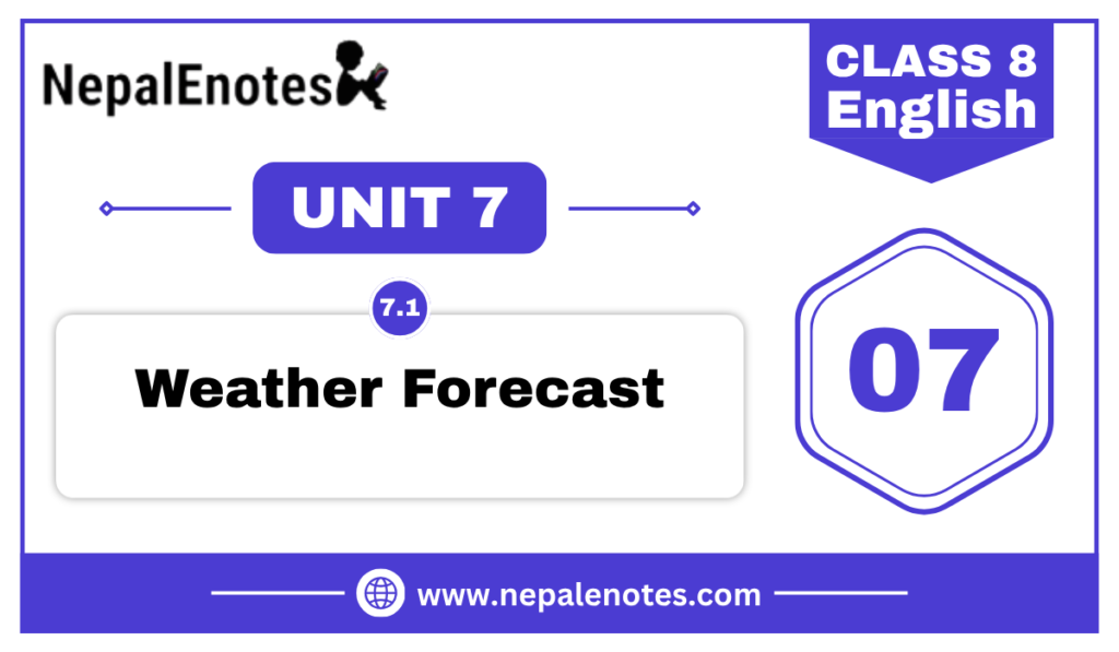 Weather Forecast | Unit 7.1 | English