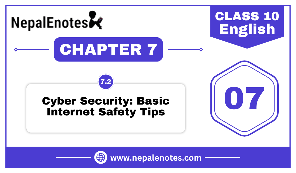 Cyber Security: Basic Internet Safety Tips | Unit 7.2 | English
