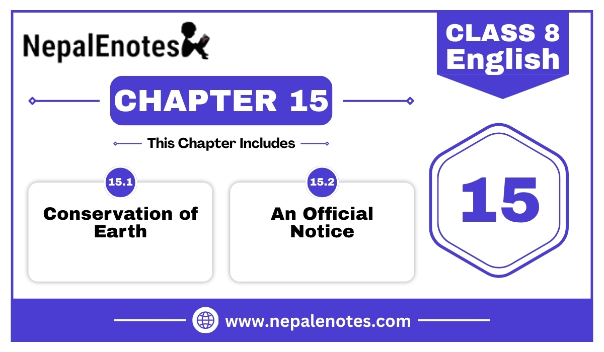 Conservation of Earth  | Unit 15 | English