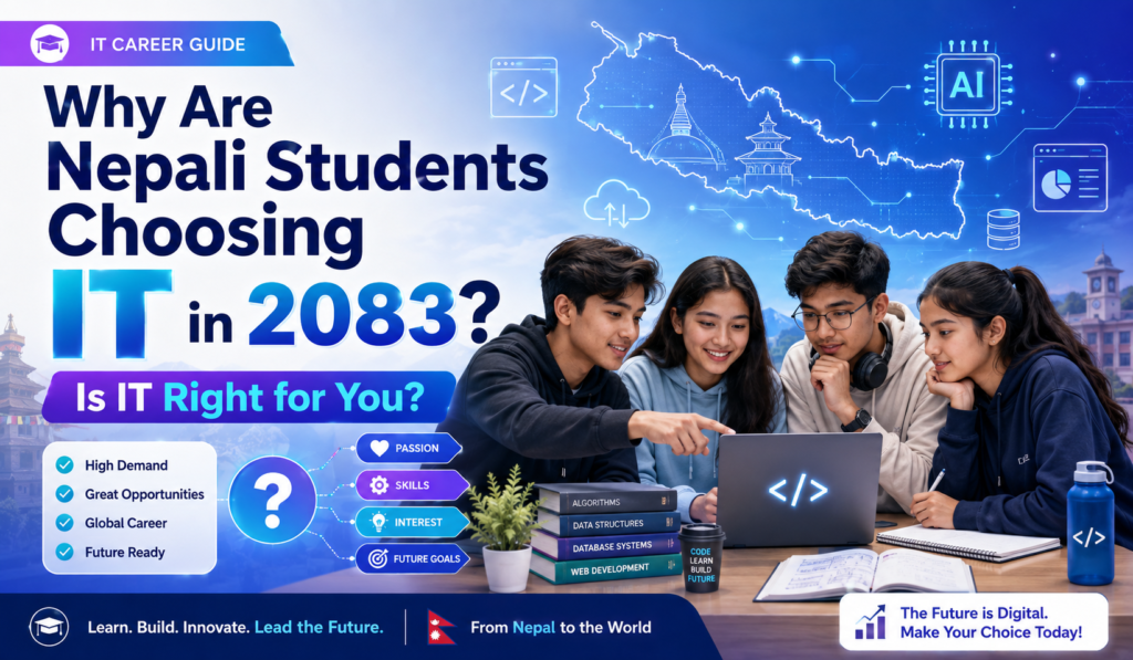 🥇 Why Are Nepali Students Choosing IT More Than Other Fields in 2083? Is IT Really Right for You?